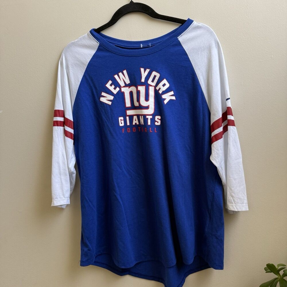 Nike New York Giants NFL Women's 3/4 Sleeve T-Shirt NFL Size XXL